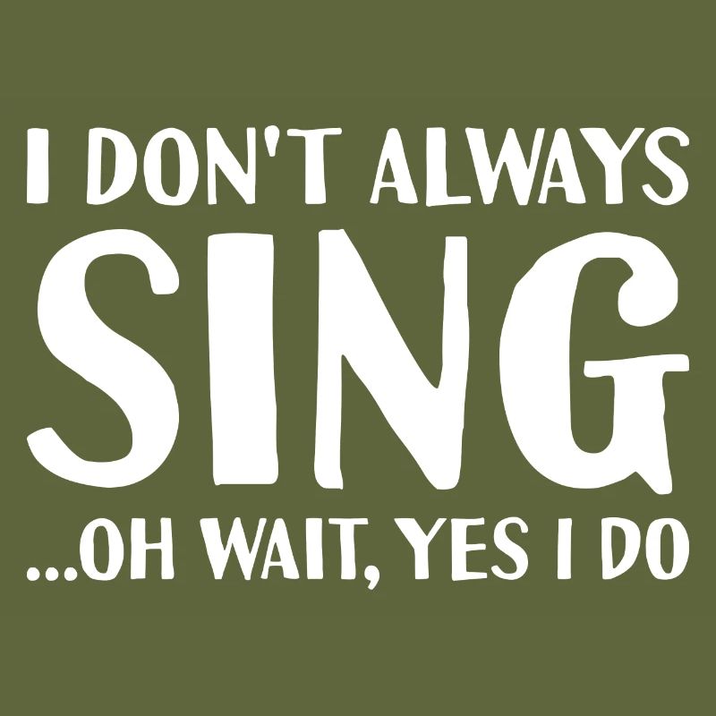 Singer I Don't Always Dance Singing