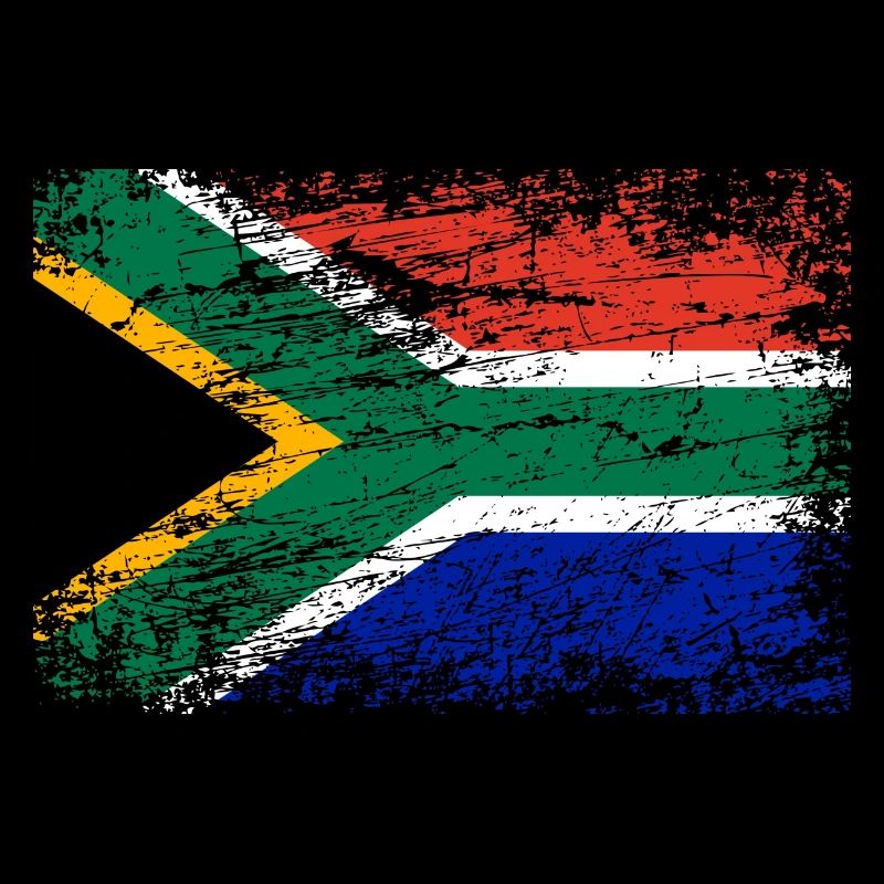 Afrique du Sud drapeau vintage utilisé look Afrique