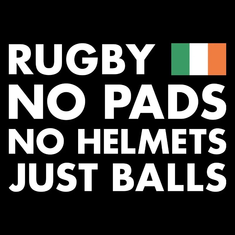 Rugby Pas de coussinets pas de casques juste des ballons Irlande Rugby