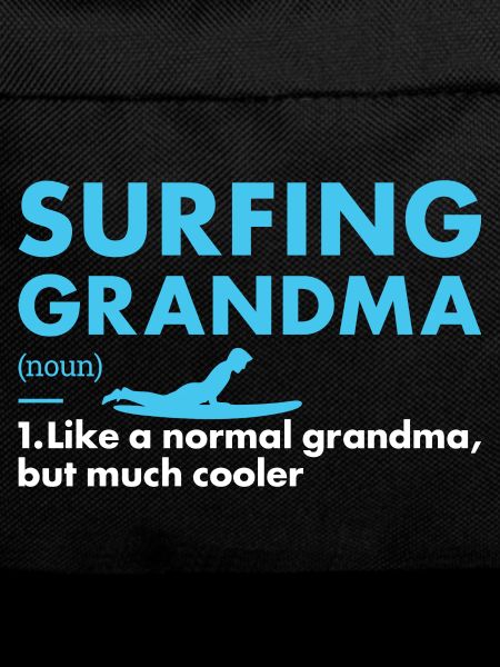 Sport Grandma Surfing