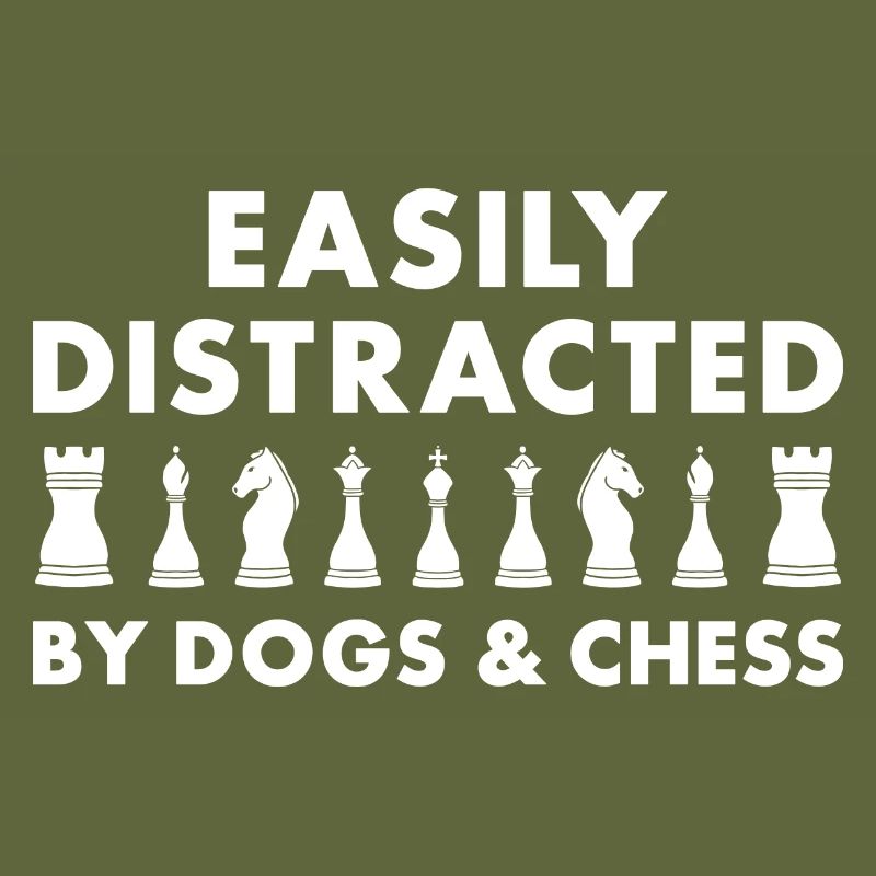 Chess Player Easily Distracted By Dogs And Chess
