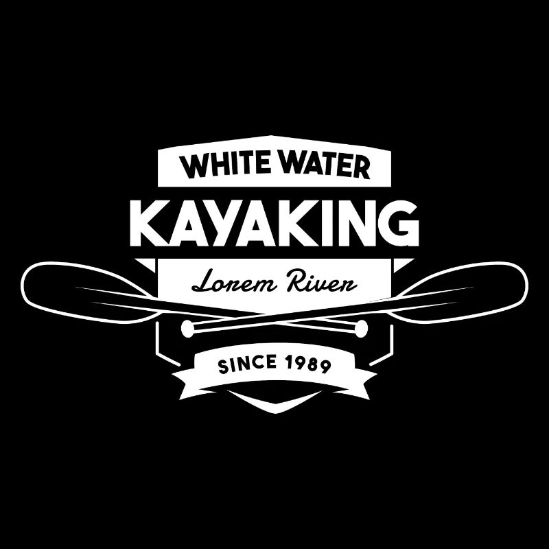 Kayak en eau vive Rivière Lorem