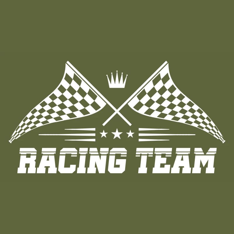 équipe de course drapeau icône logo course