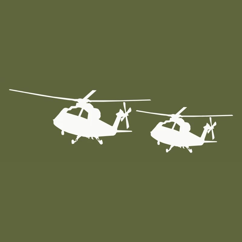 Silhouette d’hélicoptère