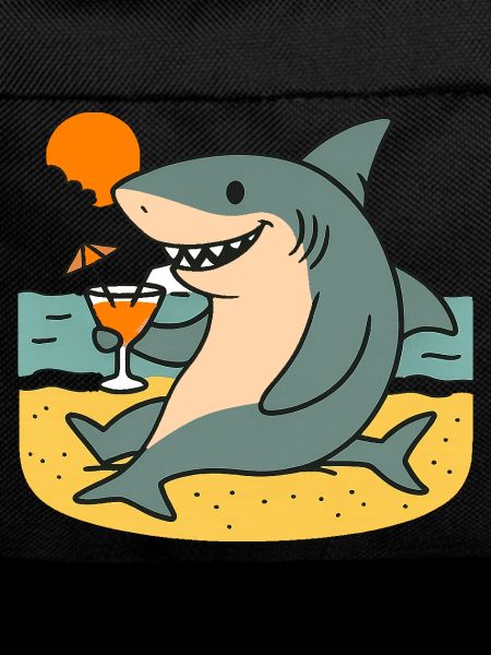 Sand Shark with Beach Drink