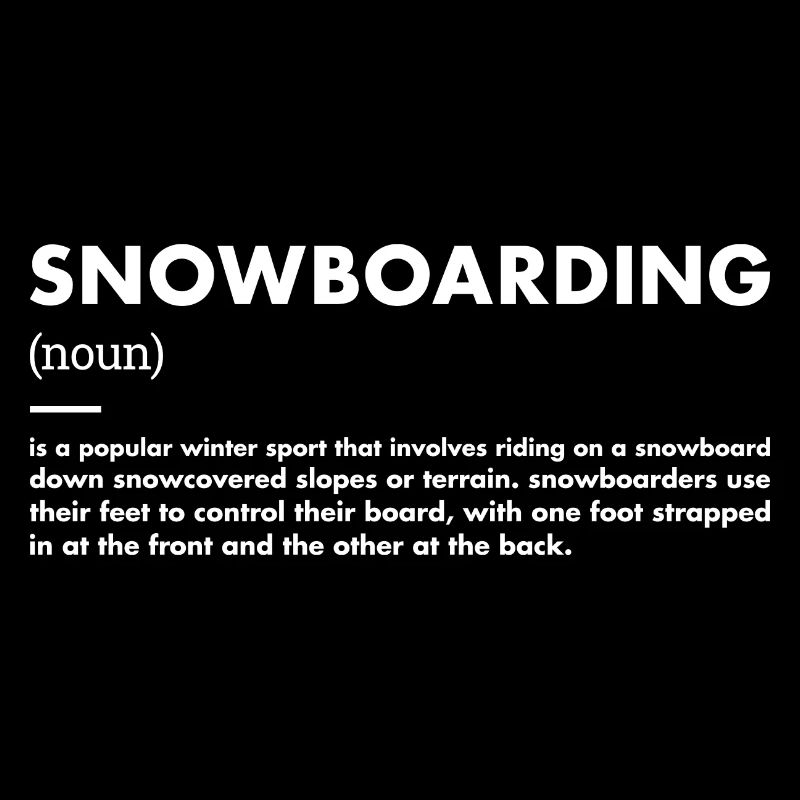Sport Definition Snowboarding