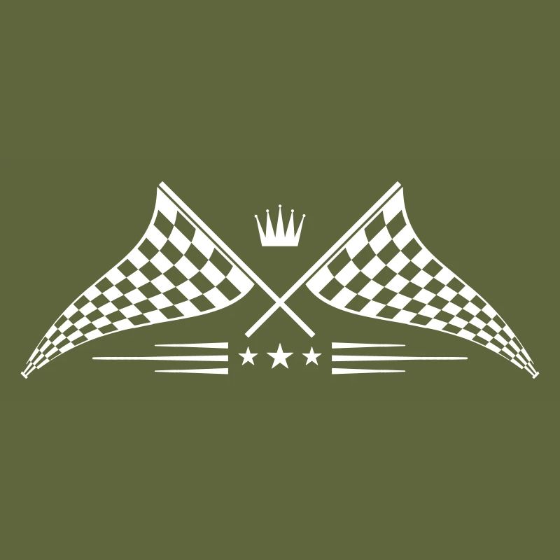 logo de symbole de drapeau de course