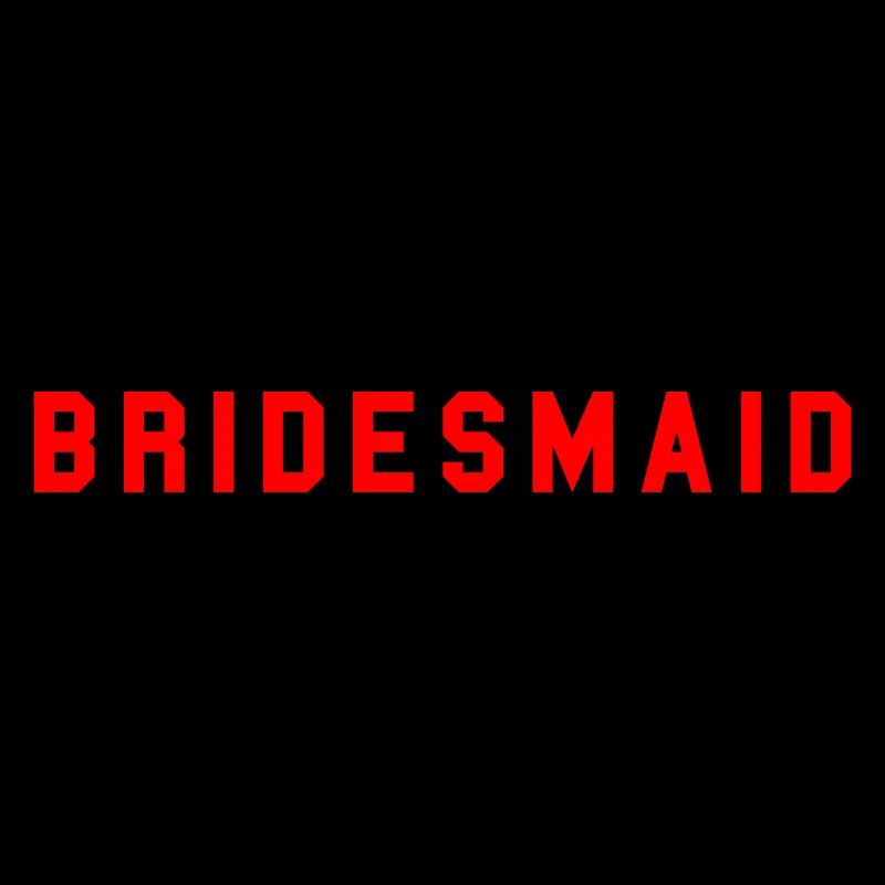BRIDESMAID College Design Rot