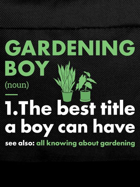 Gardener Boy Definition Gardening