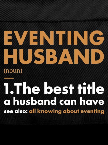 Rider Husband Definition Eventing