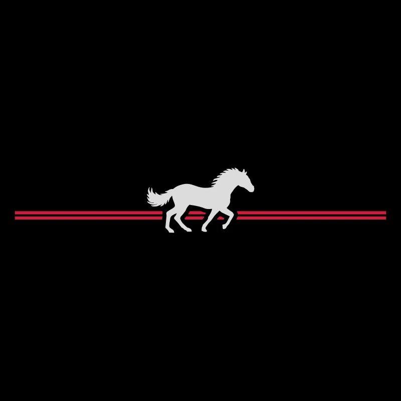 Stripe Line Racing Horse