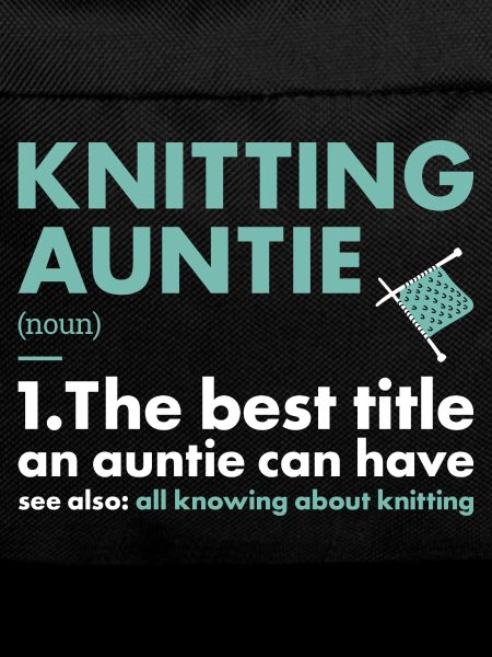 Knitter Auntie Definition Knitting