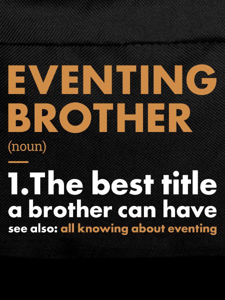 Rider Brother Definition Eventing