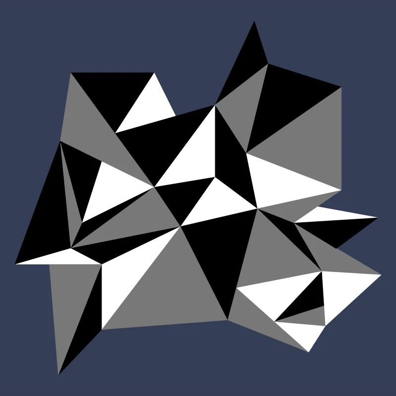 forme modèle triangles conception origami cool papier 3c