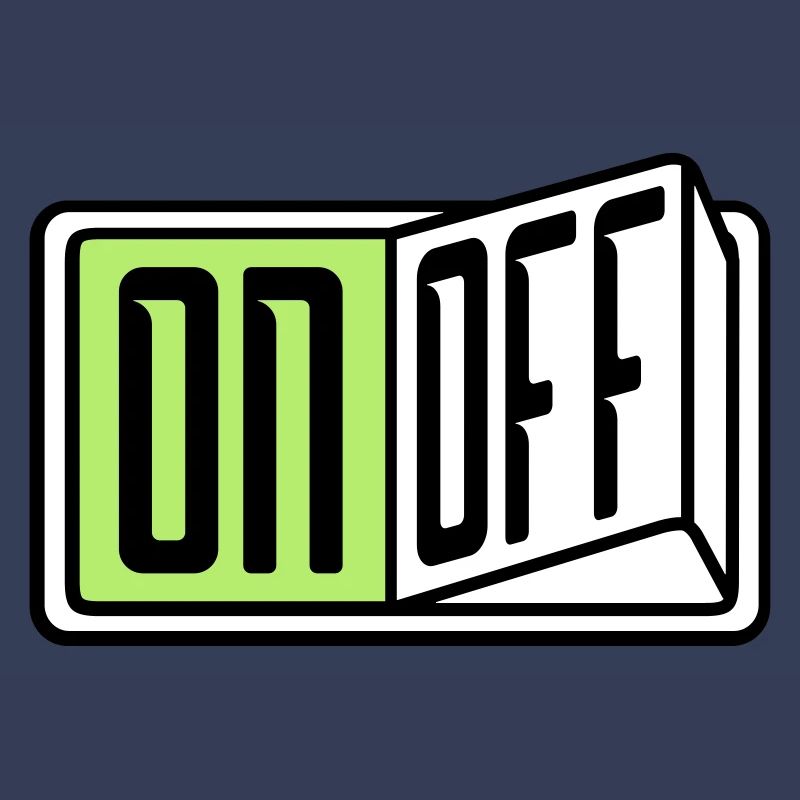 on off switch button button turn off