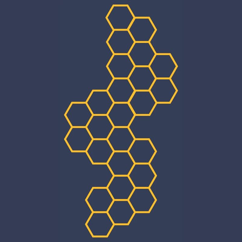 contour version honeycomb pattern