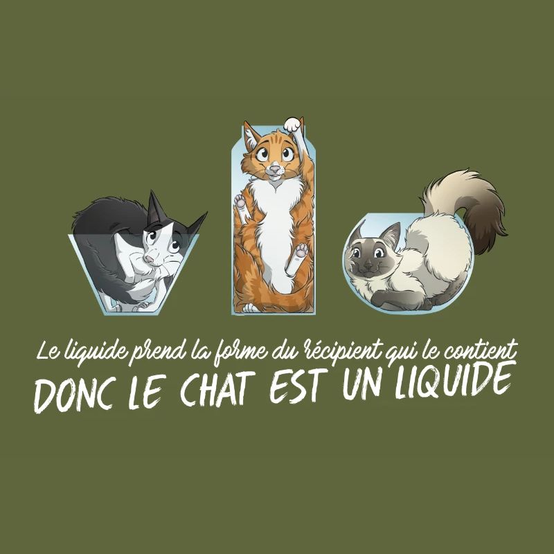Chat Liquide - Blanc