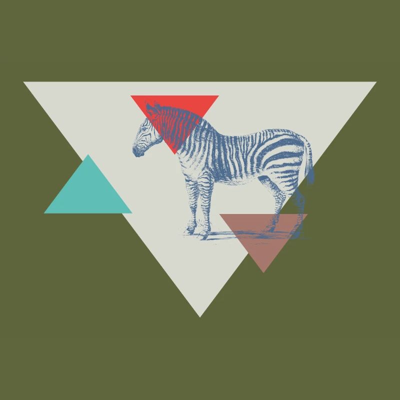 Zebra triangle design