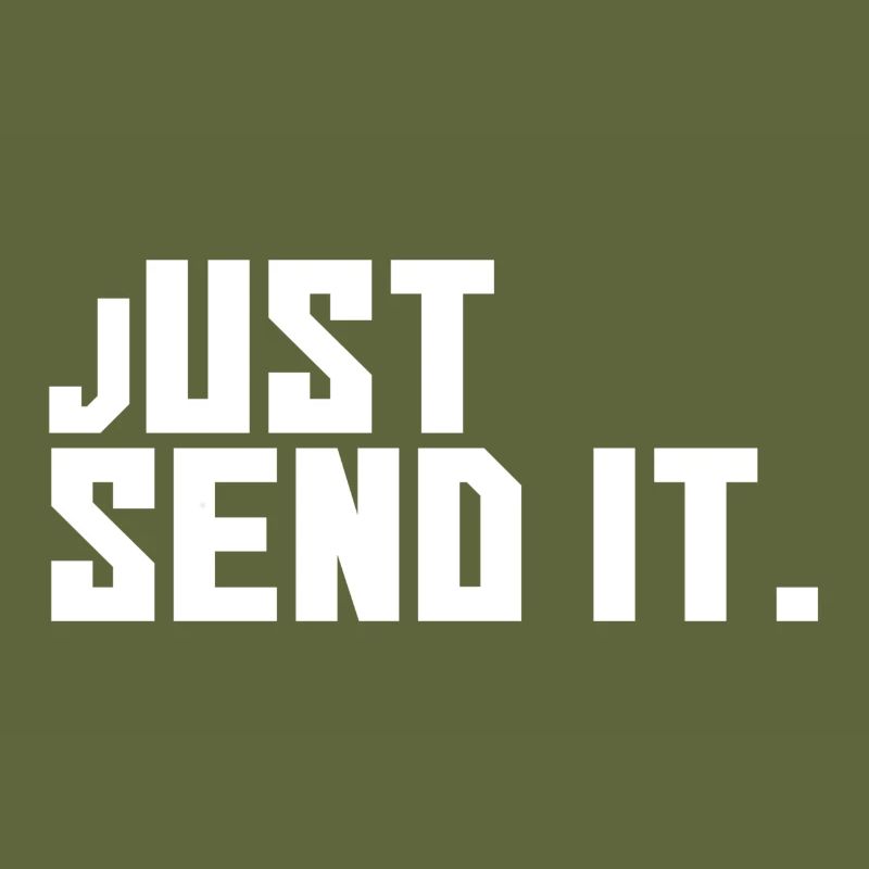 Just send it design, white