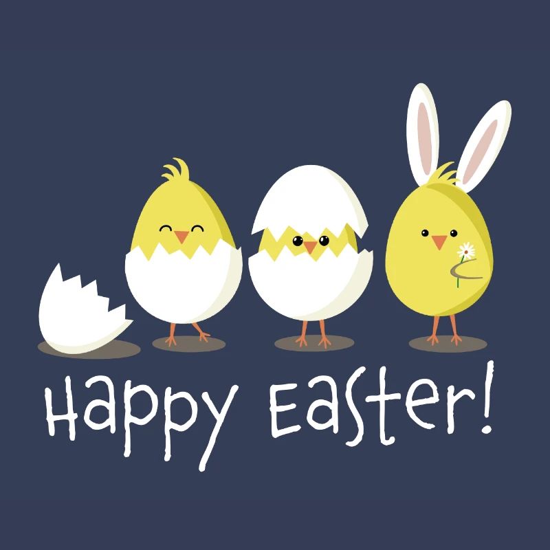 Happy Easter Chick Egg Easter Egg
