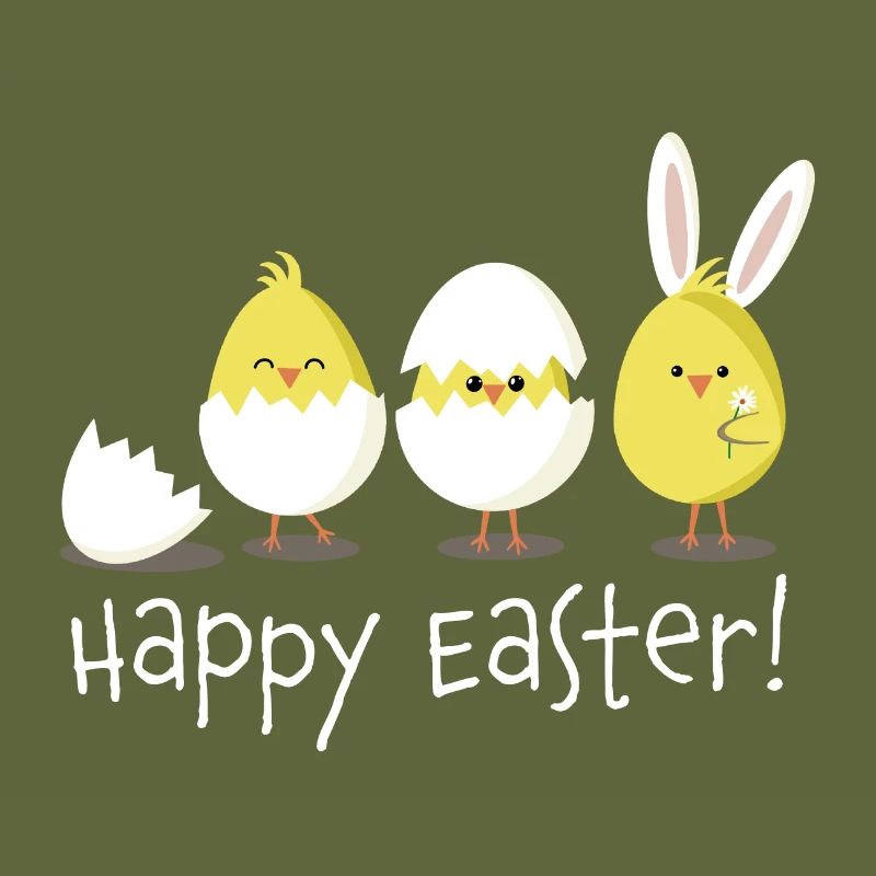 Happy Easter Chick Egg Easter Egg
