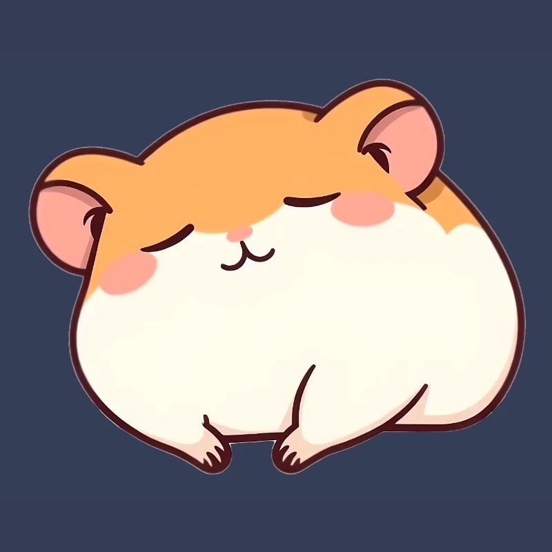 Sleeping hamster