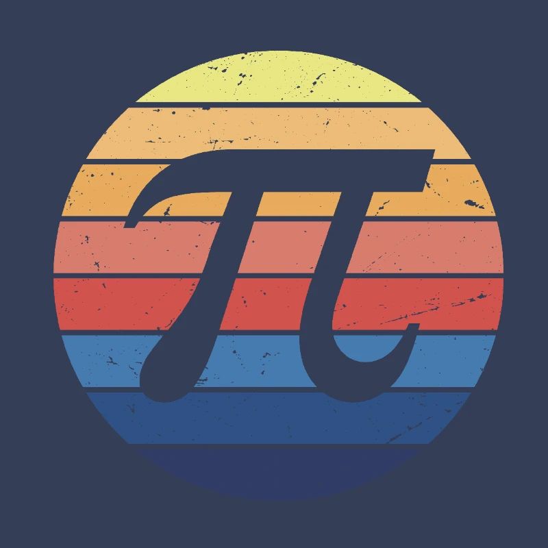 Math Pi Retro