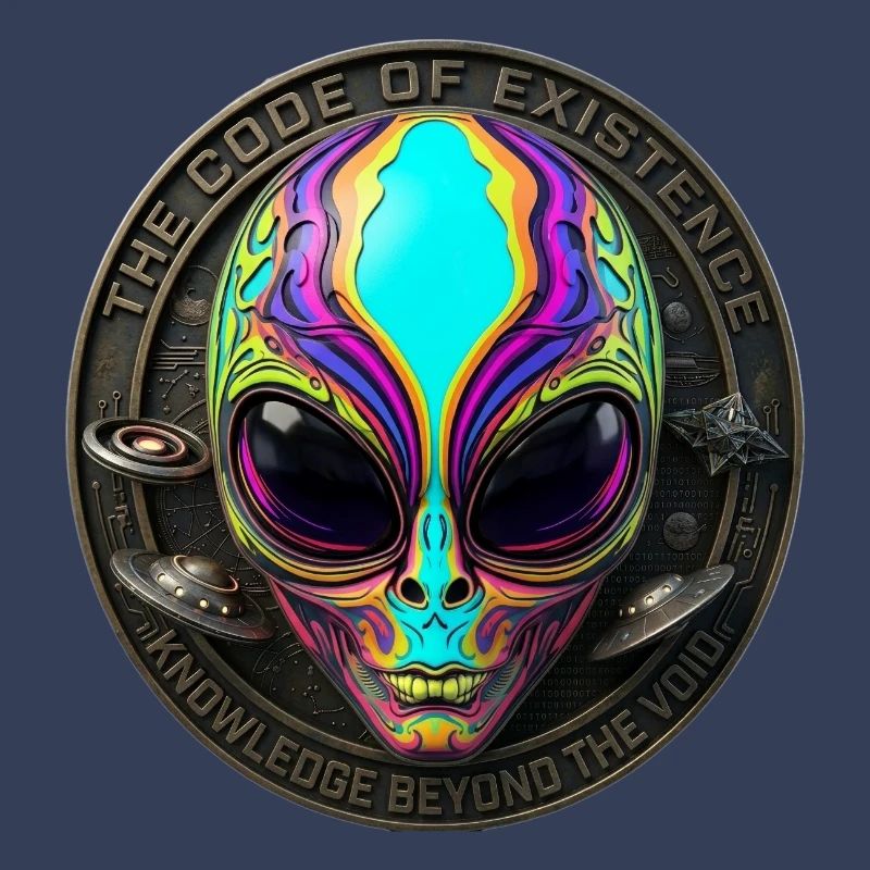 The Code of Existence Alien Sci-Fi Art