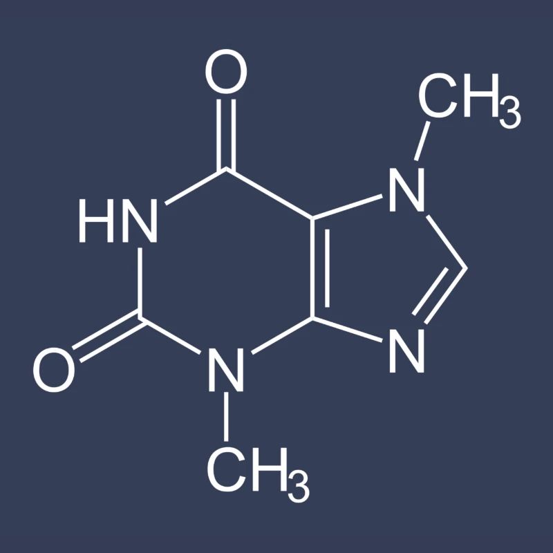 Theobromine chocolate structural formula