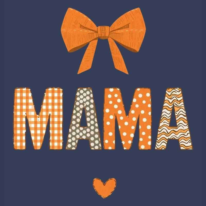 Orange Mom Patchwork Muster