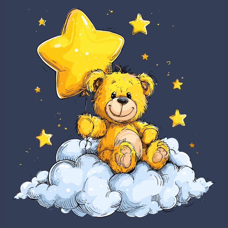 Star Bear on Cloud – Cuddle Dream