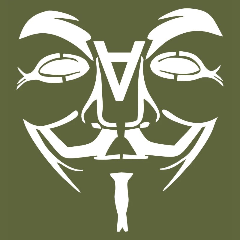 Visage de conception anonyme avec un
