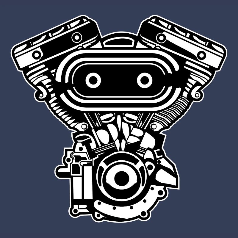 Motorcycle Engine / Engine 02_black