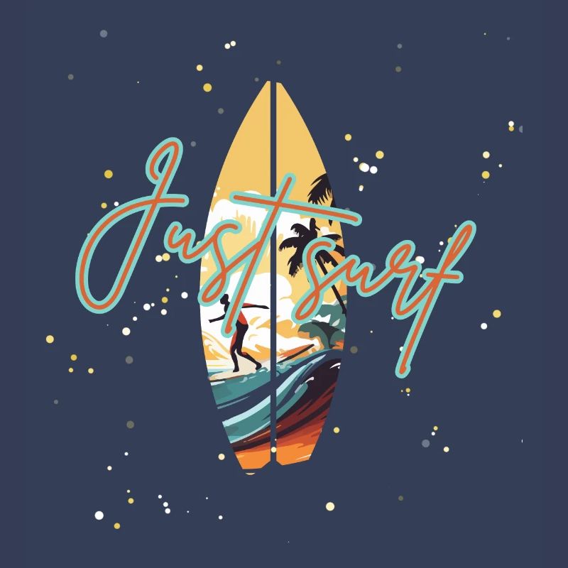 Surfer Sunset Design