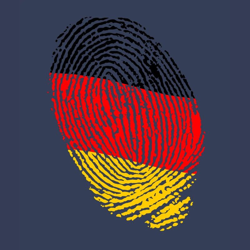 German flag fingerprints