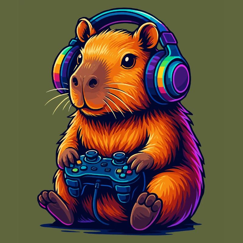 Gaming Capybara Vibes