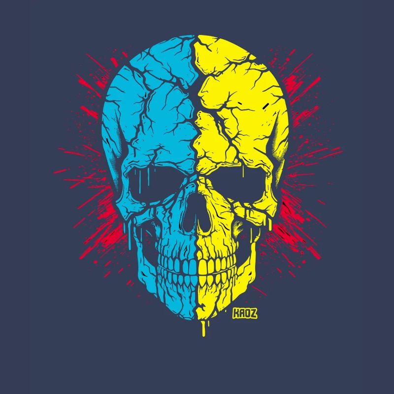 Skull Split Neon Palette