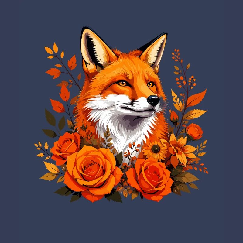 Fox in autumn rush