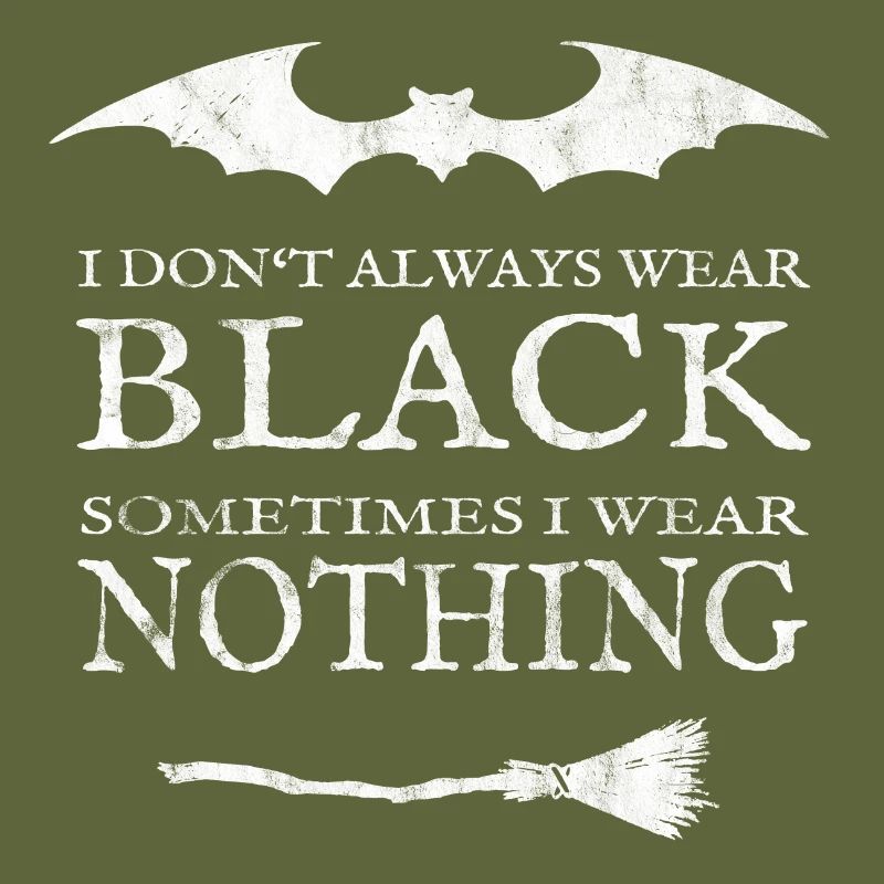 Ich trage Schwarz oder Nichts. Nackt.