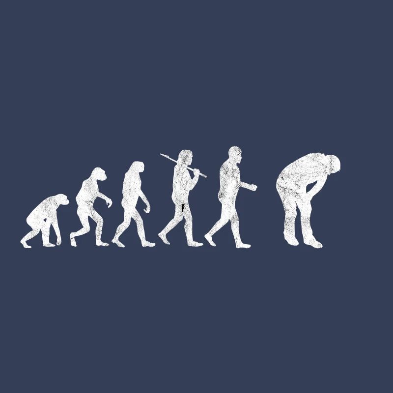 Ausser Puste Evolution Lustige Bilder Geschenk