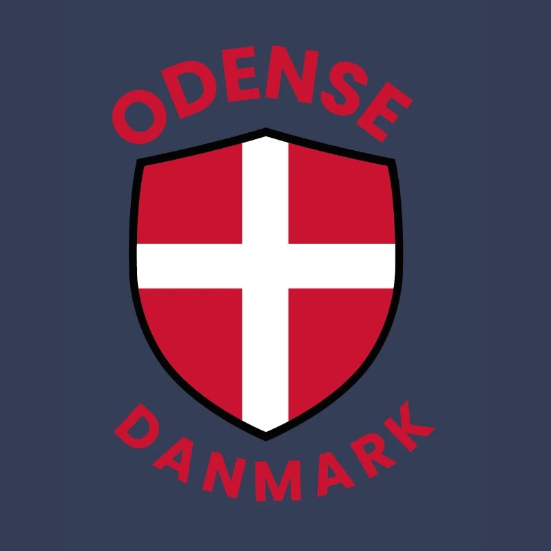 Blason du drapeau du Danemark d’Odense