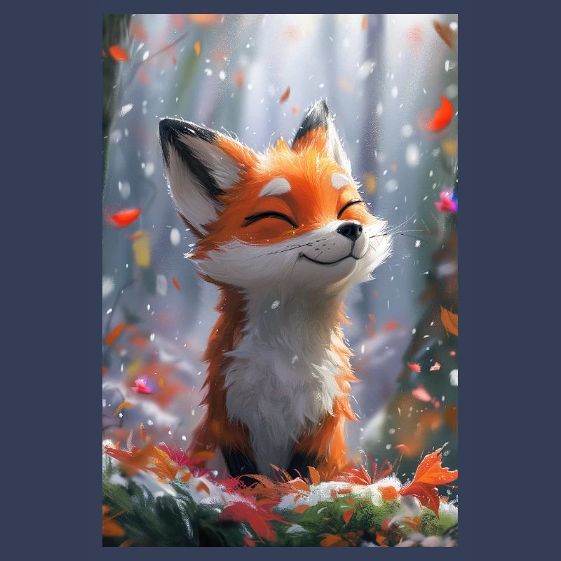 Fox Illustration Poster