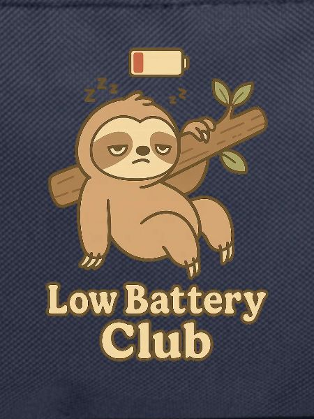 Low Battery Club Sloth