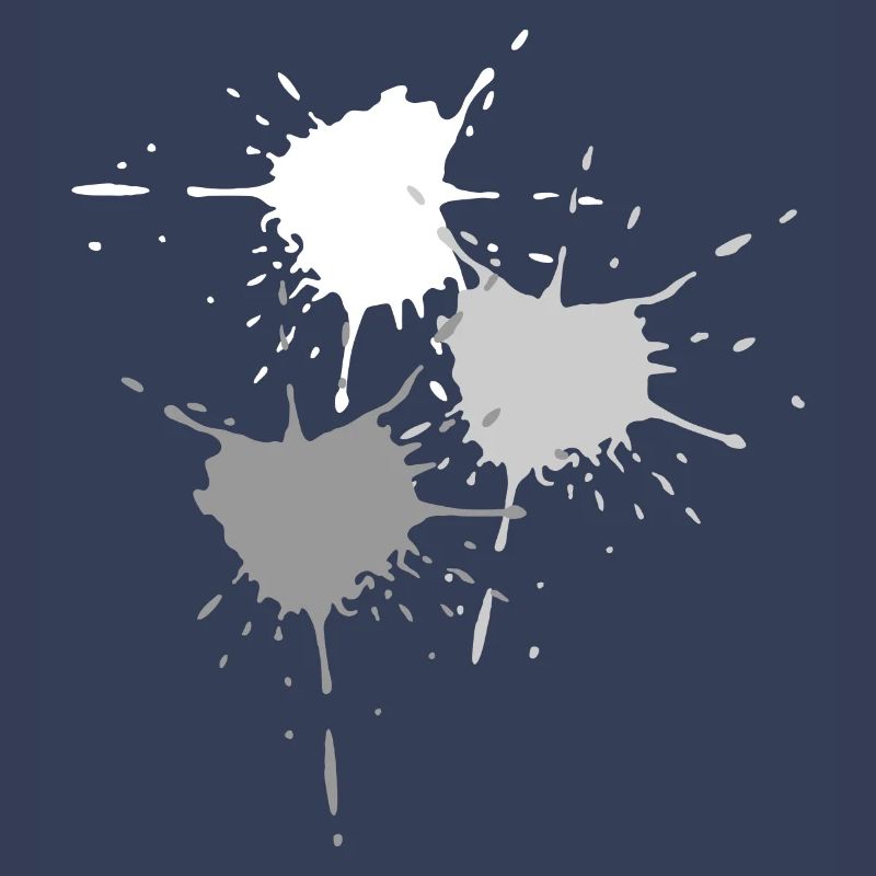 Art - Exploding des touches de couleur en gris