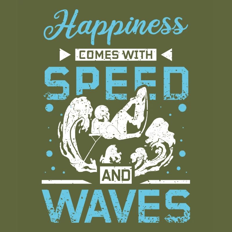 Speed and waves wakeboarder