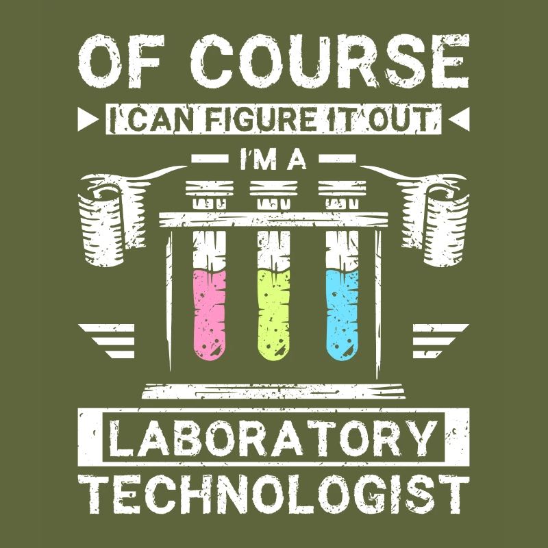 Funny laboratory technologist