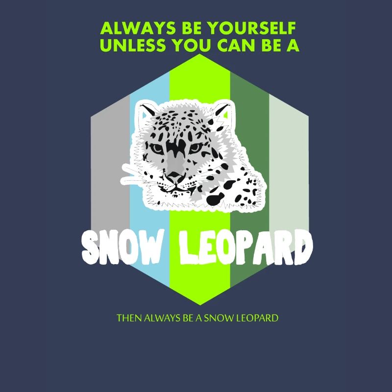 Sei ein Schnee Leopard Geschenk