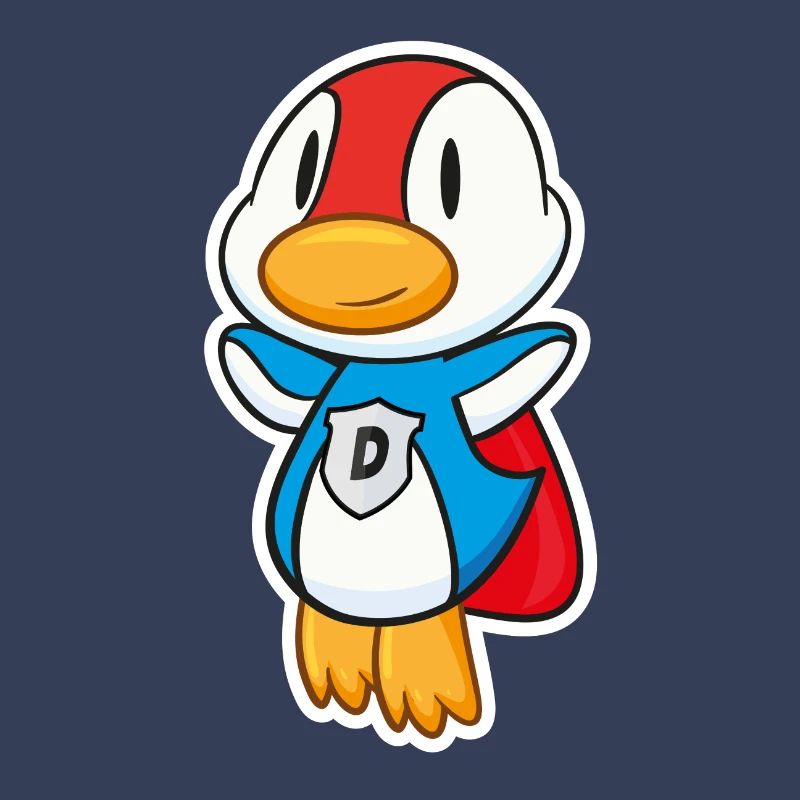 Flying Super duck has super powers