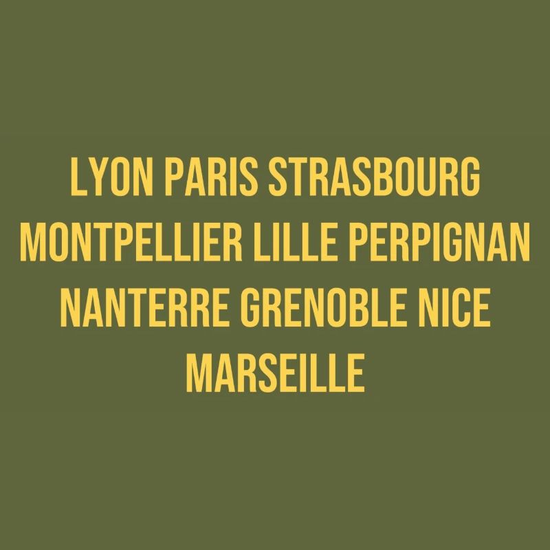 French Cities Souvenir