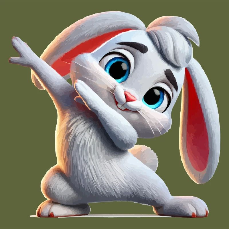 Bunny Dabbing Comic